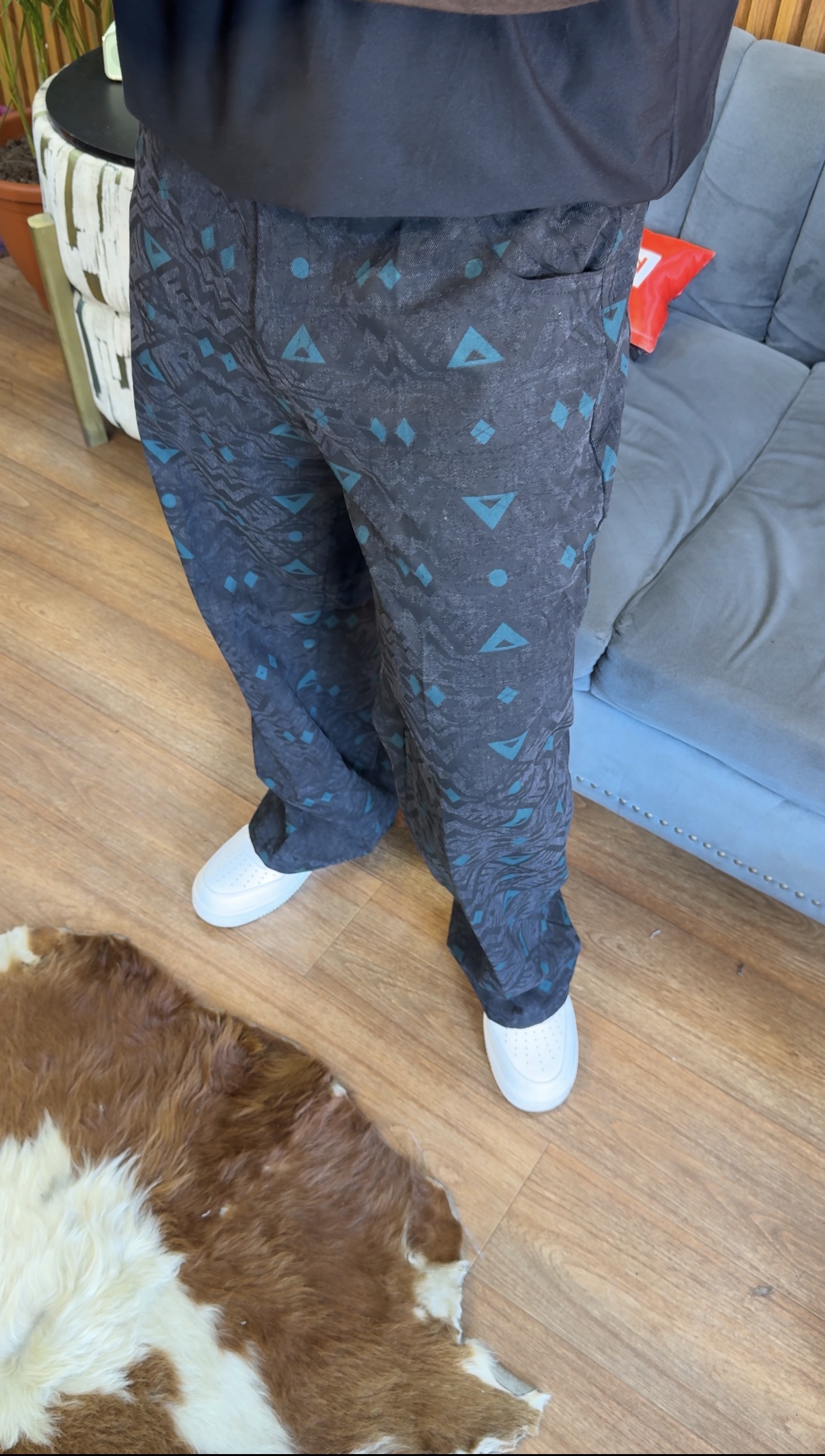 Green Forest Tapestry Jeans