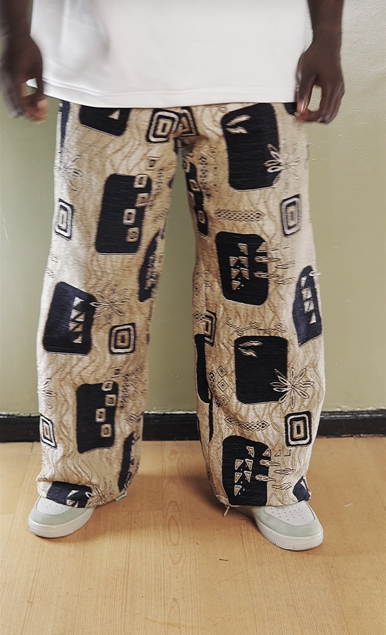 Green Forest Tapestry Jeans