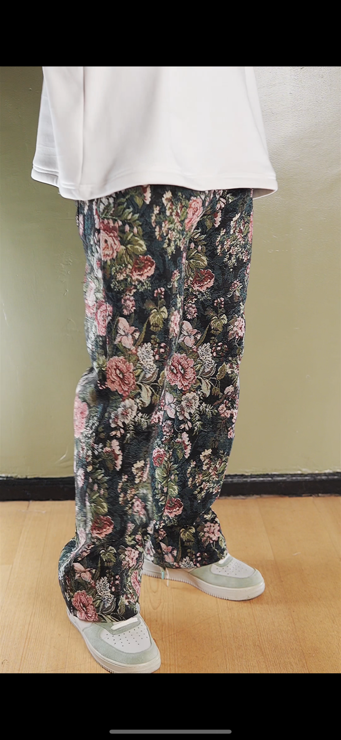 Green Forest Tapestry Jeans