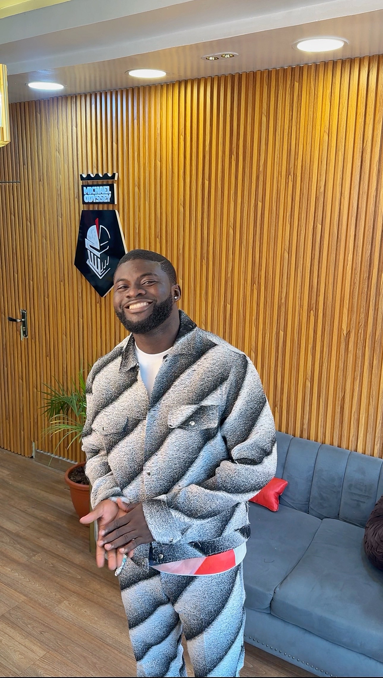 The Monochrome Drift Twill-Denim Ensemble