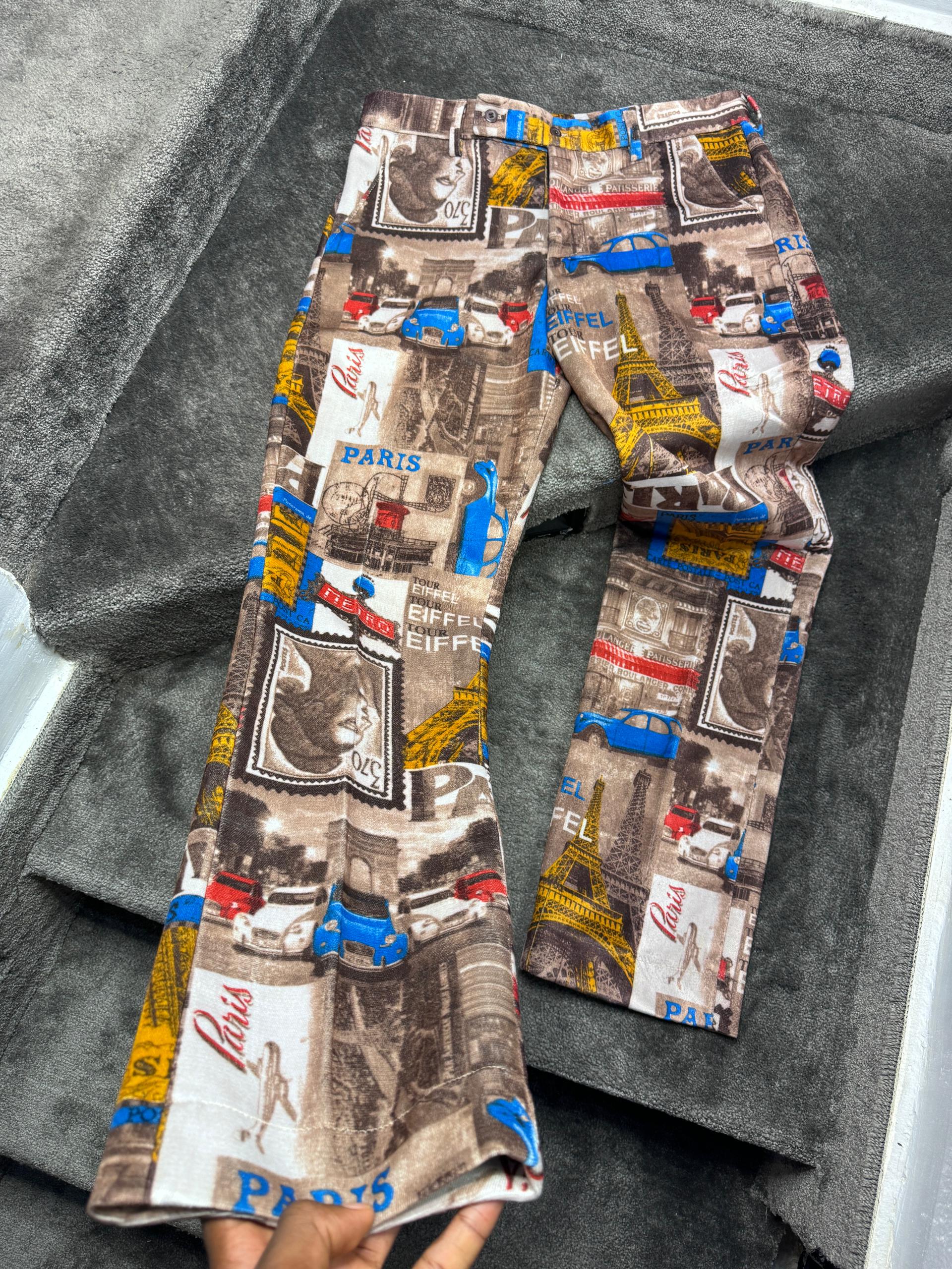 Green Forest Tapestry Jeans