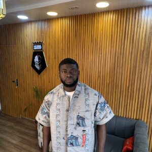 Azure Caravan Tapestry Statement Shirt