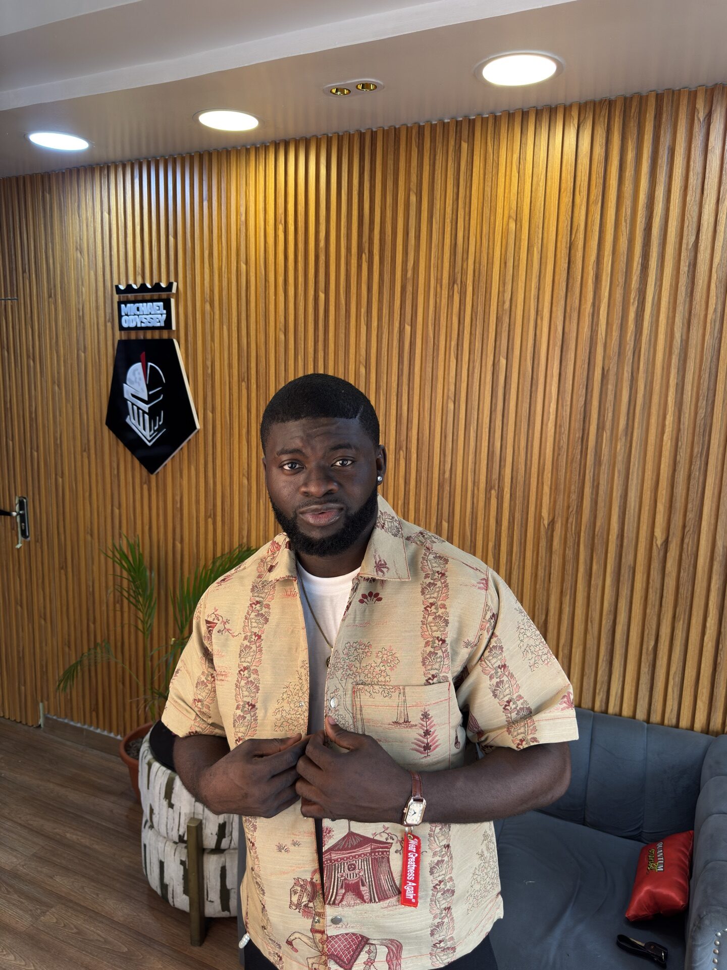 Red Heritage Tapestry Shirt