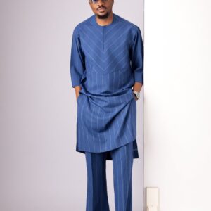 Blue Pinstripe Senator