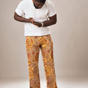 Amber Blossom Tapestry Pants